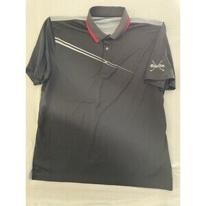 Bermuda Sands Polo Shirt Men Size XL Black Gray Timber Pines Logo Wick Away